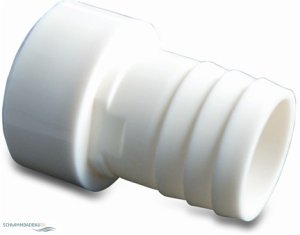ABS Schlauchanschluss Stutzen weiss...