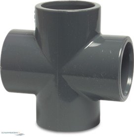 PVC Kreuz St�cke mit Klebemuffen