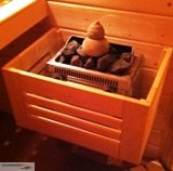 Sauna - Ofenschutzgitter zur Wand-...