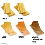 Die  Fichtenholzverkleidung  besteht...