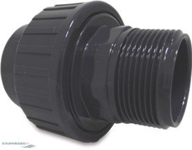 PVC Verschraubungen mit Klebemuffen...