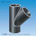PVC T-St&uuml;ck 45&deg; d 75 mm mit Klebemuffe