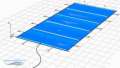 Sicherheitsabdeckung blau Sunny Safe 4,5 x 8,5 m...